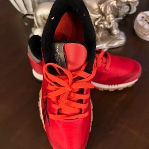 Reebok Red/Grey 94RE-1L Classic LTR CONCEPT SAMPLE 005 sneaker shoes Sz 7